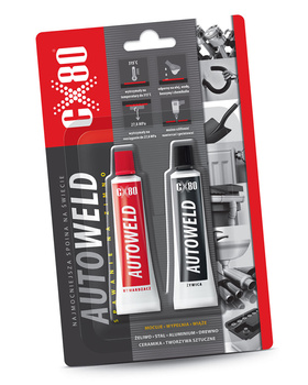 CX80 Klej epoksydowy SPAWANIE NA ZIMNO AUTO WELD - 2x27 g 