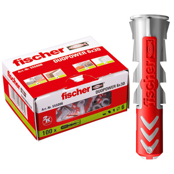 Kołki FISCHER DUOPOWER Koszulka 6 x 30 mm Op. 100 szt.