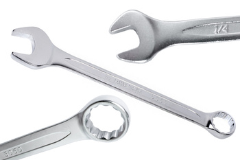 KIING TONY Klucz płasko-oczkowy calowy 1/4" 5060-08