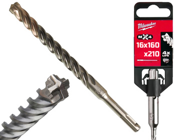 Milwaukee Wiertło do betonu SDS-Plus MX4 | 16 x 160 / 210 mm