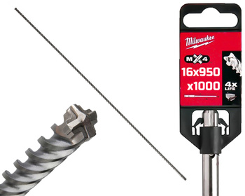 Milwaukee Wiertło do betonu SDS-Plus MX4 | 16 x 950 / 1000 mm