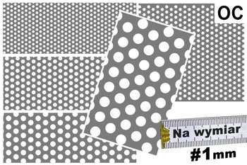 Blacha perforowana OCYNK OCZKO od 3 do 10 mm Rv 3-5, 4-6, 5-8, 6-9, 8-12, 10-15 mm - DO WYBORU - NA WYMIAR Gr. 1 mm