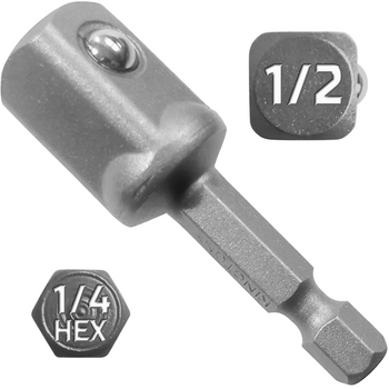 KING TONY PRZEJŚCIE UCHWYT 1/4 HEX x 1/2 50 mm