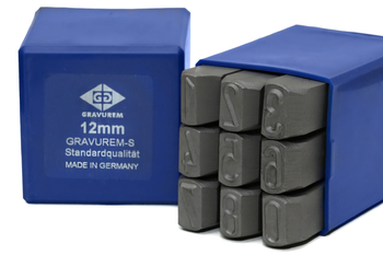 Znaczniki, numeratory CYFROWE 0-9 GRAVUREM-S | 12 MM