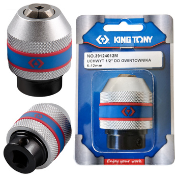 KING TONY Uchwyt do gwintownika 1/2" 6 - 12 mm 39124012M