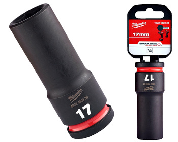 Milwaukee Nasadka udarowa DŁUGA 1/2" 6-KĄTNA 17 mm 