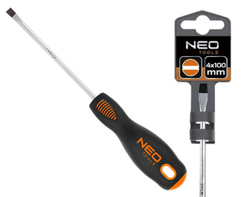 NEO Wkrętak płaski, śrubokręt 4,0 x 100 mm, S2 04-012