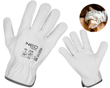 NEO Rękawice robocze 2122X SKÓRA KOZIA | Rozmiar: 10" - XL
