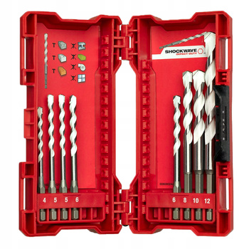 Milwaukee Wiertła Uniwersalne 1/4 HEX Zestaw 8 szt