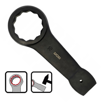 JCB KLUCZ OCZKOWY DO POBIJANIA Cr-V 12-KĄTNY 70 mm JCB-79370