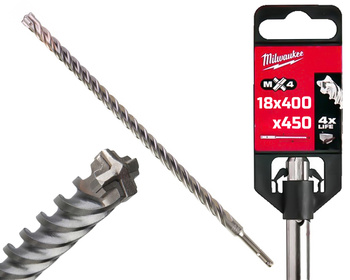 Milwaukee Wiertło do betonu SDS-Plus MX4 | 18 x 400 / 450 mm