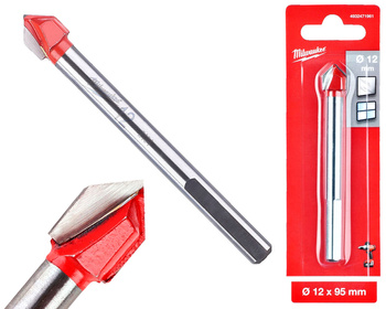 Milwaukee Wiertło do szkła płytek ceramicznych | Średnica 12 mm