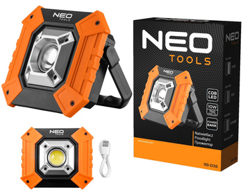 NEO Naświetlacz lampa bateryjny COB 750 lm 99-038