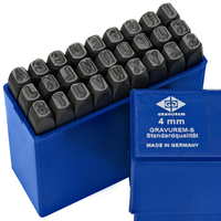 Znaczniki, numeratory LITEROWE A-Z+& GRAVUREM-S | 4 MM