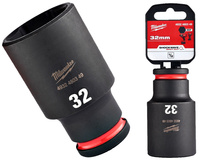 Milwaukee Nasadka udarowa DŁUGA 1/2" 6-KĄTNA 32 mm 