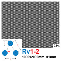 Blacha perforowana SUROWA OCZKO 1 mm PRZERWA 1 mm 1000 x 2000 mm Rv 1-2 Gr. 1 mm