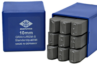 Znaczniki, numeratory CYFROWE 0-9 GRAVUREM-S | 10 MM