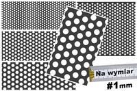 Blacha perforowana STAL SUROWA OCZKO od 4 do 12 mm Rv 4-6, 5-8, 6-9, 8-12, 10-15, 12-18 mm - DO WYBORU - NA WYMIAR Gr. 1 mm