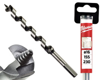 Milwaukee Wiertło kręte ŚWIDER do drewna | 16 x 155 / 230 mm