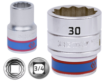 KING TONY Klucz nasadka KRÓTKA 3/4 12-KĄTNA 30 mm 