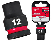 Milwaukee Nasadka udarowa KRÓTKA 1/2" 6-KĄTNA 12 mm 