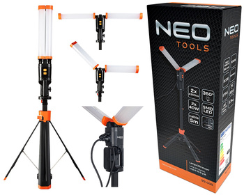 NEO Lampa podwójna 360° 40W 2x 4300lm 99-099