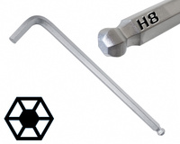 KING TONY KLUCZ TRZPIENIOWY DŁUGI IMBUS Z KULKĄ H8 x 208 mm 