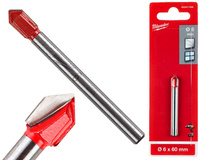 Milwaukee Wiertło do szkła płytek ceramicznych | Średnica 6 mm