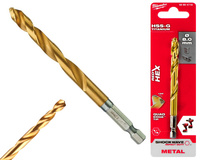 Milwaukee Wiertło udarowe do metalu HSS-G TIN RED HEX 1/4" | 8,0 mm