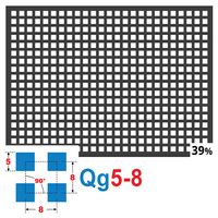 Blacha perforowana SUROWA 5X5 mm PRZERWA 3 mm 200 x 200 mm Qg 5-8 Gr. 1,5 mm
