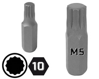 KING TONY KOŃCÓWKA BIT UCHWYT 10 mm KRÓTKA SPLINE M5 x 36 mm