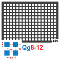 Blacha perforowana SUROWA 8X8 mm PRZERWA 4 mm 200 x 200 mm Qg 8-12 Gr. 1 mm