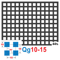 Blacha perforowana SUROWA 10X10 mm PRZERWA 5 mm 200 x 200 mm Qg 10-15 Gr. 1,5 mm