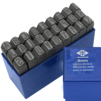 Znaczniki, numeratory LITEROWE A-Z+& GRAVUREM-S | 9 MM