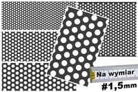 Blacha perforowana STAL SUROWA OCZKO od 3 do 12 mm Rv 4-6, 5-8, 6-9, 8-12, 10-15, 12-18 mm - DO WYBORU - NA WYMIAR Gr. 1,5 mm