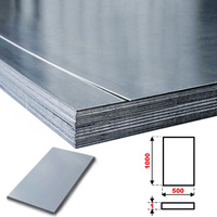 Blacha PEŁNA zimnowalcowana stal OCYNKOWANA DC01 1000 x 500 Gr. 1 mm