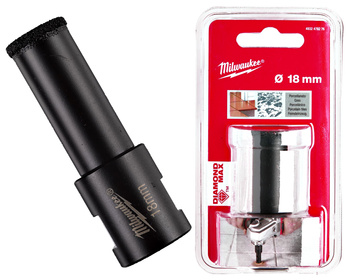 Milwaukee Wiertło diamentowe do wiercenia na sucho M14 | Średnica 18 mm