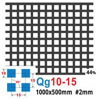 Blacha perforowana SUROWA 10X10 mm PRZERWA 5 mm 1000 x 500 mm Qg 10-15 Gr. 2 mm