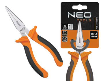 NEO Szczypce wydłużone proste 01-013 | 160 mm