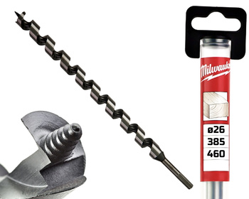 Milwaukee Wiertło kręte ŚWIDER do drewna | 26 x 385 / 460 mm