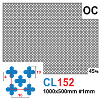 Blacha perforowana OCYNK koniczynka 152 1000 x 500 mm Gr. 1 mm