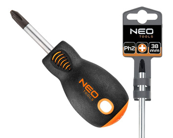 NEO Wkrętak krzyżowy, śrubokręt PH2 x 38 mm, S2 04-023