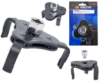 KING TONY Trójramienny klucz, ściągacz filtra oleju ZAKRES 63 - 102 mm 9AE42