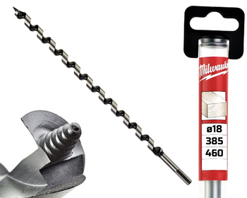 Milwaukee Wiertło kręte ŚWIDER do drewna | 18 x 385 / 460 mm