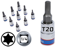 KING TONY Klucz nasadka 1/4" Cr-V S2 BIT TORX T20 x 37 mm