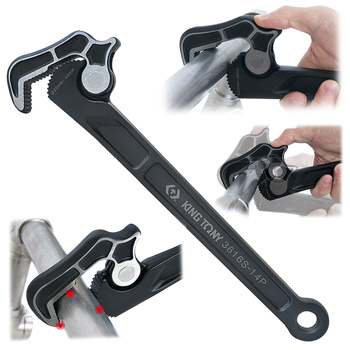 KING TONY Klucz nastawny samozaciskowy do rur 20 - 48 mm