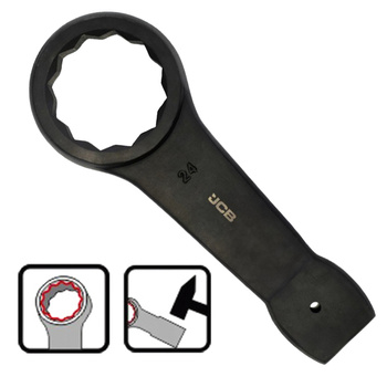 JCB KLUCZ OCZKOWY DO POBIJANIA Cr-V 12-KĄTNY 24 mm JCB-79124