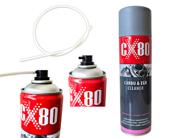 CX80 CARBU & EGR CLEANER Preparat do czyszczenia TURBINY NAGARÓW  SPRAY 500 ml + SONDA