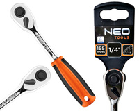 NEO Grzechotka prosta 1/4" 155 mm 45T 08-523