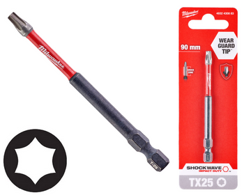 Milwaukee Bit udarowy 1/4" TORX | TX 25 x 90 mm